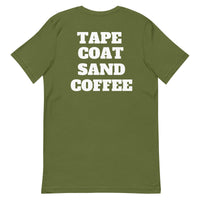 Tape, Coat, Sand , Coffee